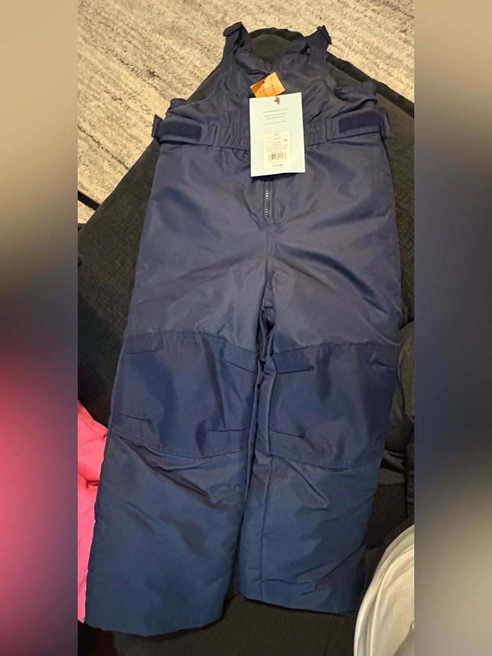 Cat & Jack Navy Kid’s-Boys' Insulated Cargo Snow Overalls